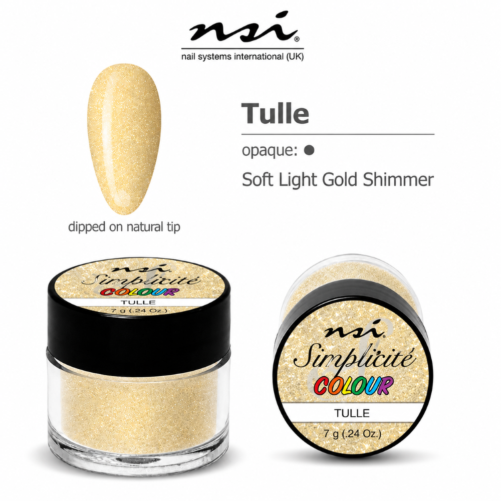 NSI SIMPLICITE COLOURED ACRYLIC POWDER 7g - TULLE
