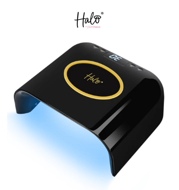 HALO LED STARTER NAIL LAMP - BLACK & GOLD - WIRED