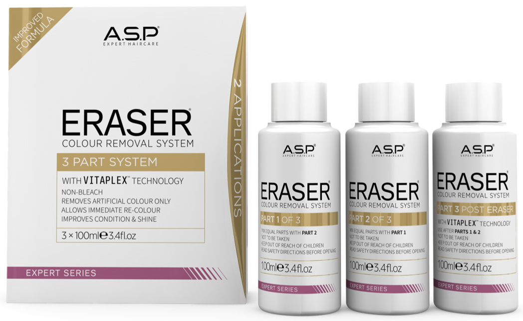 A.S.P ERASER COLOUR REMOVER - 3 PART SYSTEM