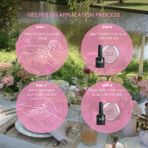HALO GEL POLISH SWEET PEA - 8ML - (GARDEN PARTY) - HEMA FREE - Image 3
