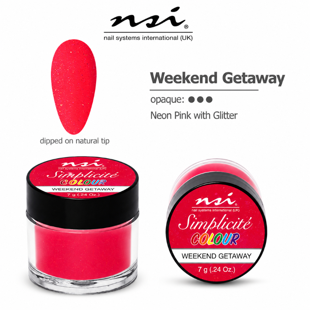 NSI SIMPLICITE COLOURED ACRYLIC POWDER 7g - WEEKEND GETAWAY