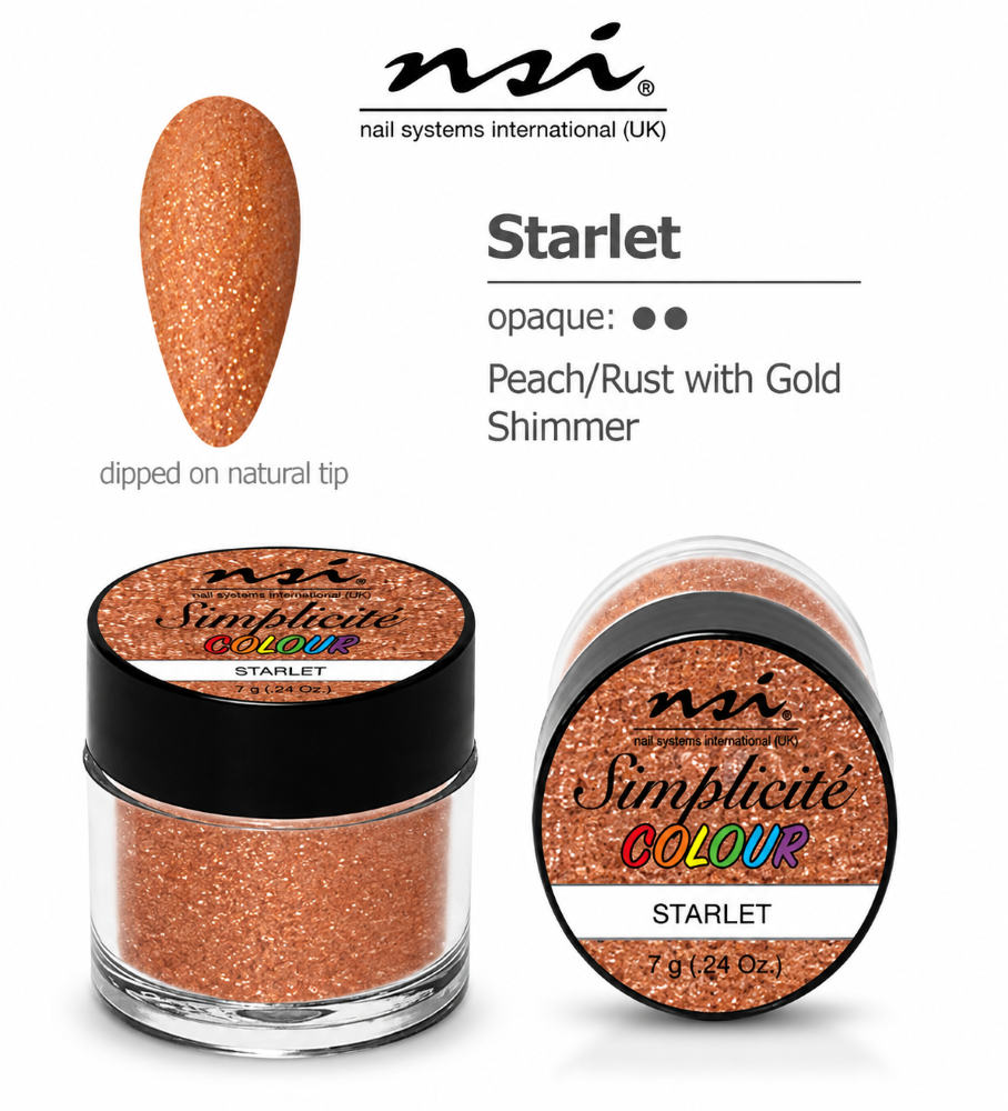 NSI SIMPLICITECOLOURED ACRYLIC POWDER 7g - STARLET