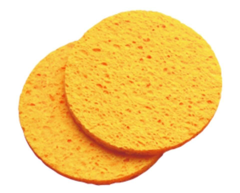 HIVE YELLOW CELLULOSE FACIAL SPONGE 10cm - Image 3