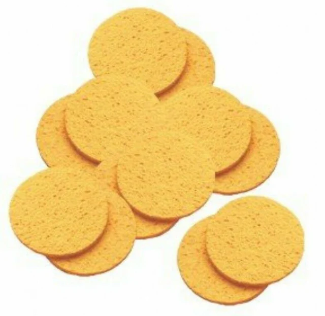 HIVE YELLOW CELLULOSE FACIAL SPONGE 10cm - Image 4