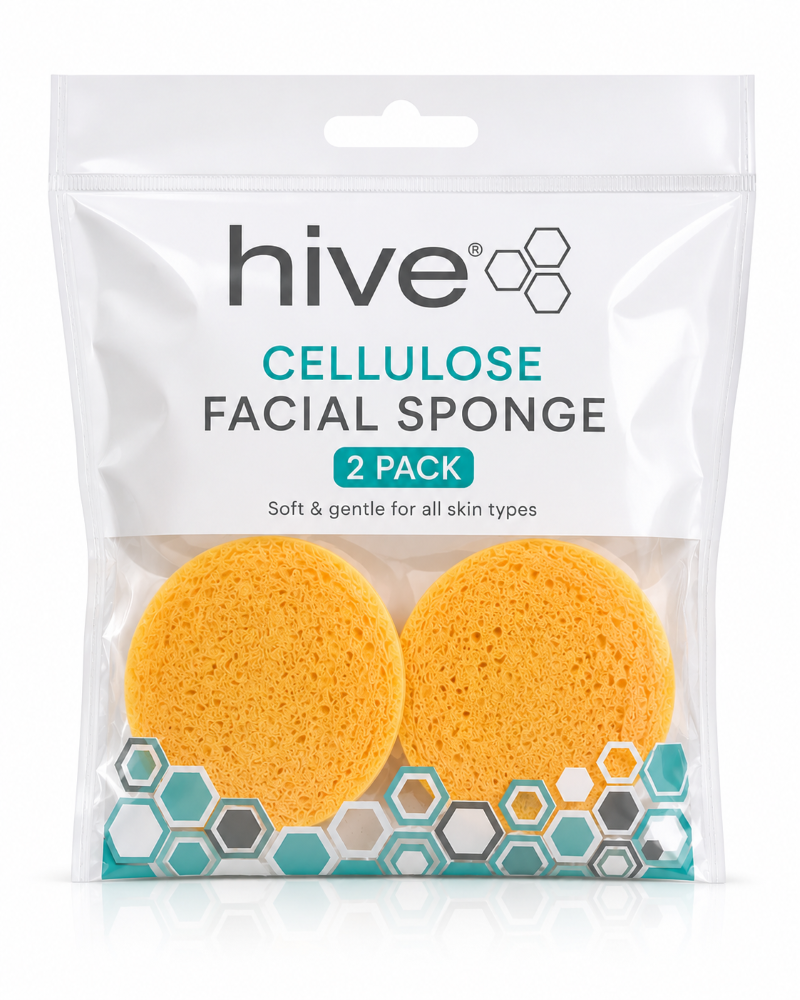 HIVE YELLOW CELLULOSE FACIAL SPONGE 10cm - Image 5