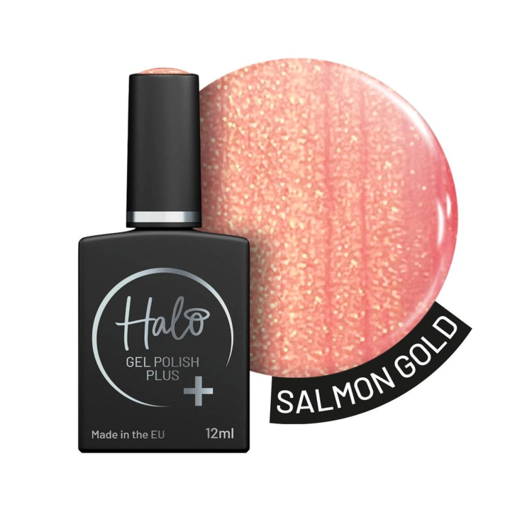 HALO GEL POLISH PLUS SALMON GOLD - 12ML - HEMA FREE
