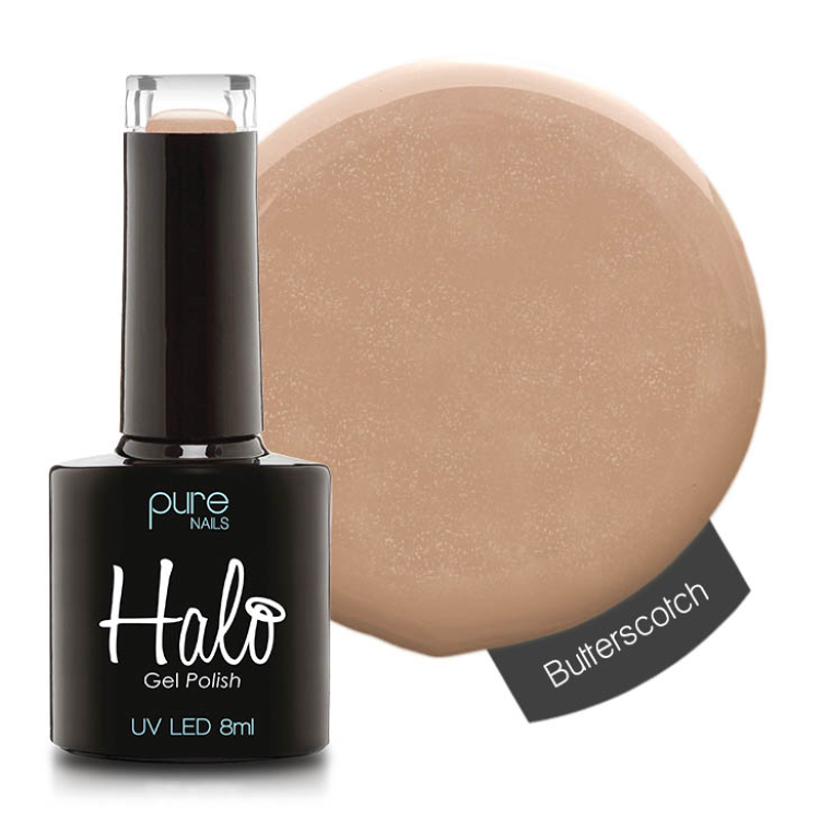 HALO GEL POLISH BUTTERSCOTCH - 8ML - (AUTUMN IN THE AIR) - HEMA FREE