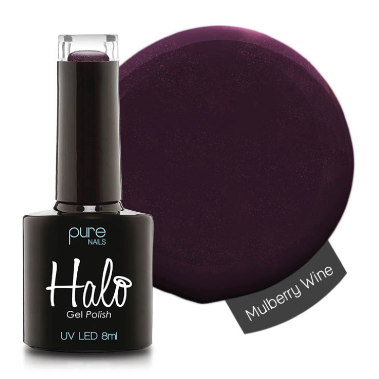 HALO GEL POLISH MULBERRY WINE - 8ML - (AUTUMN IN THE AIR) - HEMA FREE