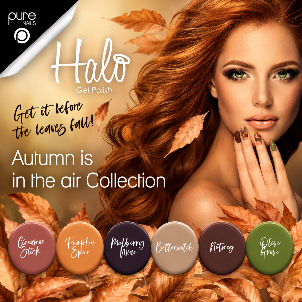 HALO GEL POLISH MULBERRY WINE - 8ML - (AUTUMN IN THE AIR) - HEMA FREE - Image 2
