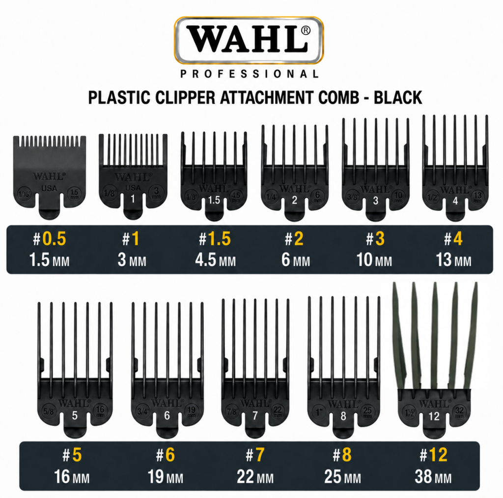 WAHL BLACK CLIPPER GUARD (PLASTIC)