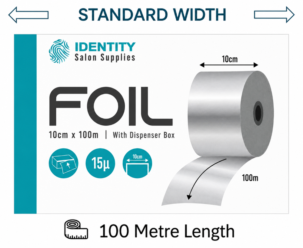 IDENTITY REGULAR HAIR FOIL 10CM X 100M
