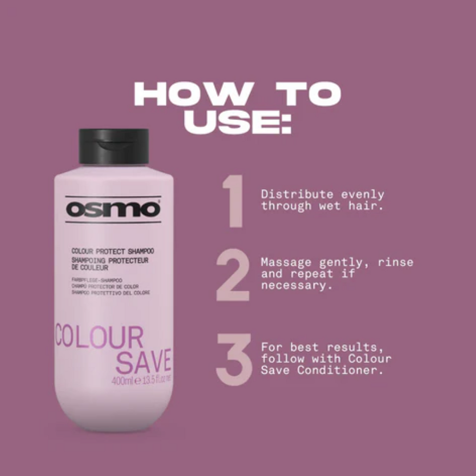 OSMO COLOUR SAVE SHAMPOO - Image 3