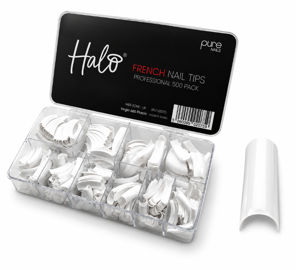 PURE FRENCH TIPS - (500'S) SIZE 1-10