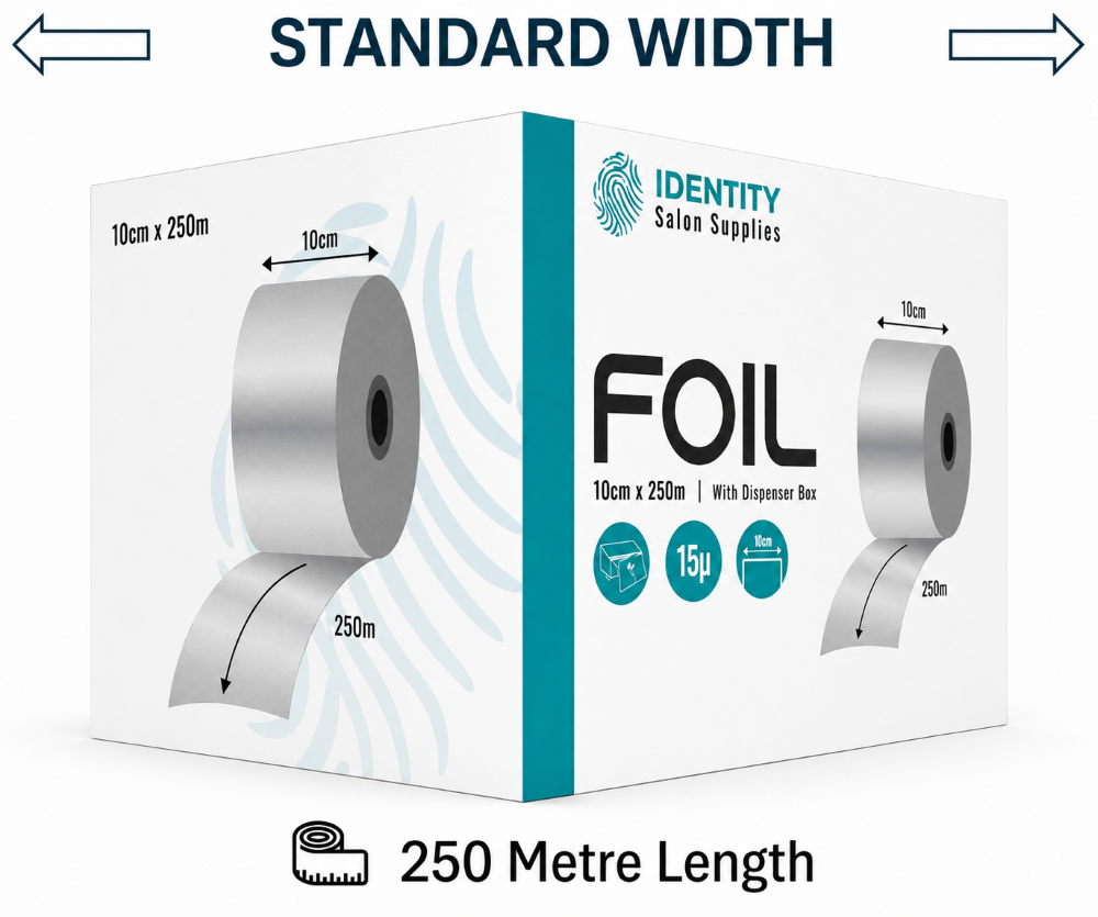 IDENTITY REGULAR HAIR FOIL 10CM X 250M