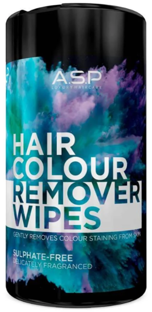 A.S.P HAIR COLOUR REMOVER WIPES - 100 Wipes