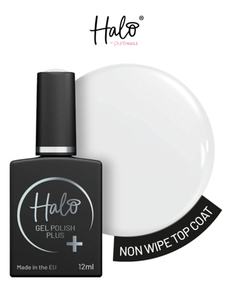 HALO GEL POLISH PLUS NON-WIPE TOP COAT - 12ML - HEMA FREE