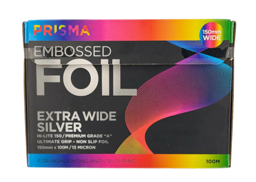 PRISMA EMBOSSED FOIL ROLL - SILVER 15CM X 100M - Image 2