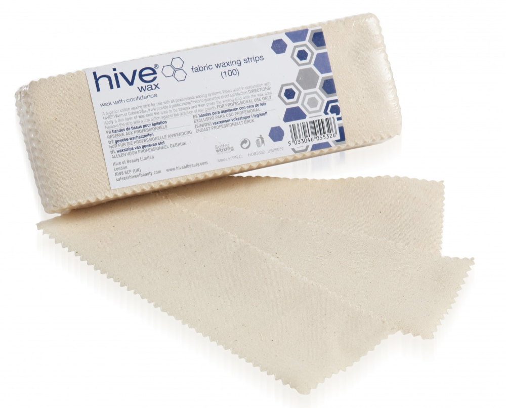 HIVE FABRIC WAXING STRIPS - 100 pack