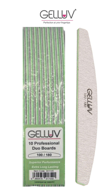 GELLUV DUO BOARDS 100/180 GRIT (GREEN)