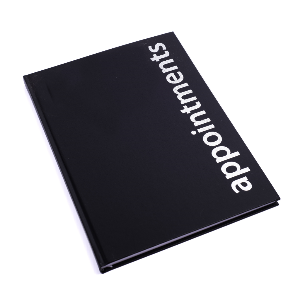 6 COLUMN APPT BOOK - BLACK (ESSENTIALS)