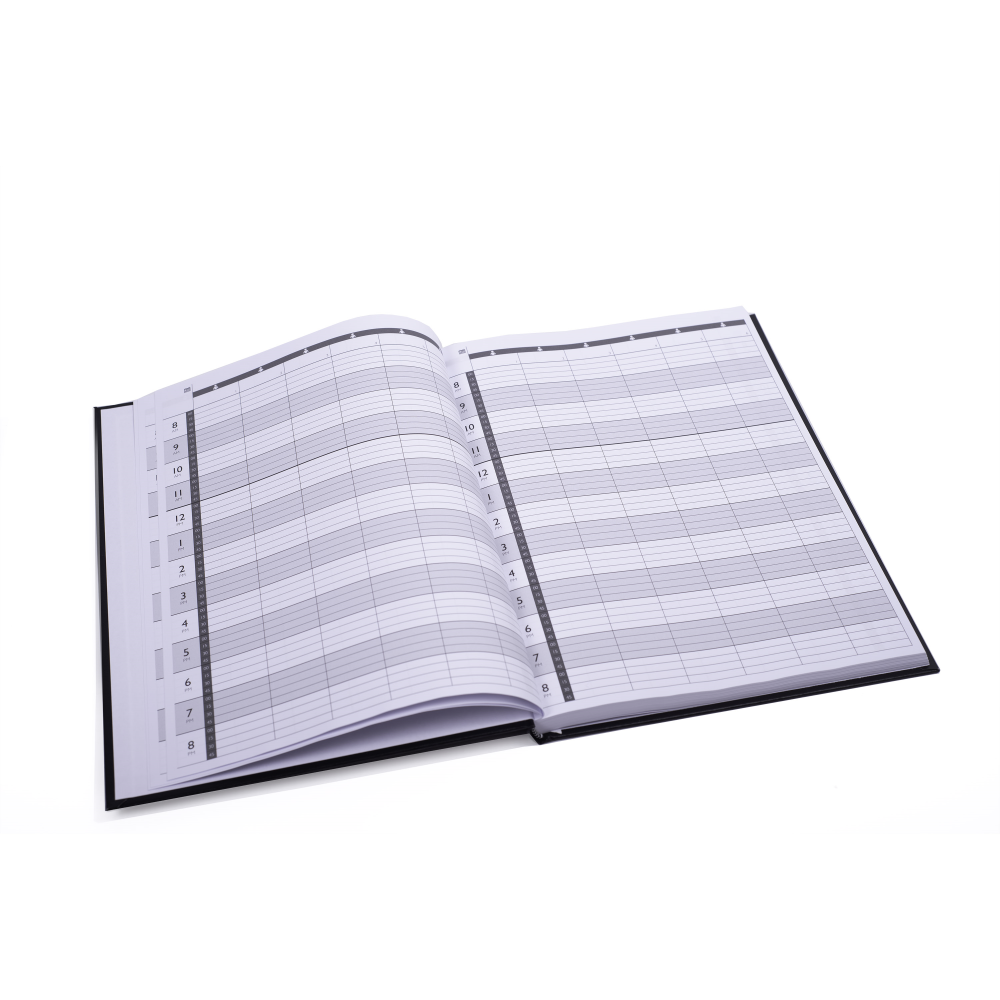 6 COLUMN APPT BOOK - BLACK (ESSENTIALS) - Image 2