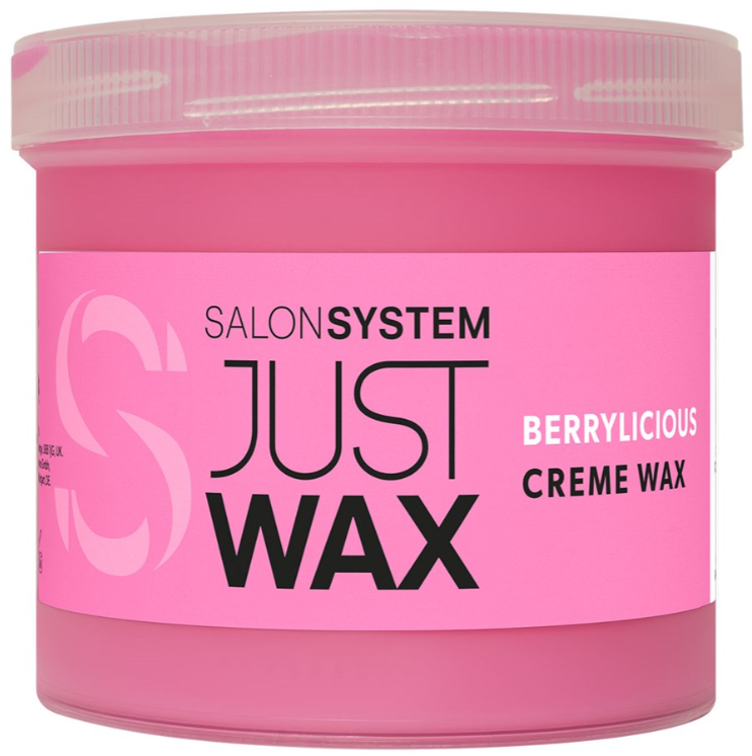 SALON SYSTEM JUST WAX BERRYLICIOUS CREME WAX  - 450g