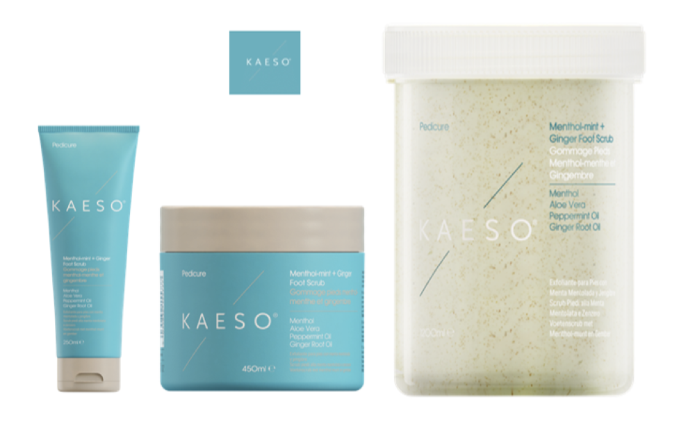 KAESO PEDICURE MENTHOL MINT + GINGER FOOT SCRUB