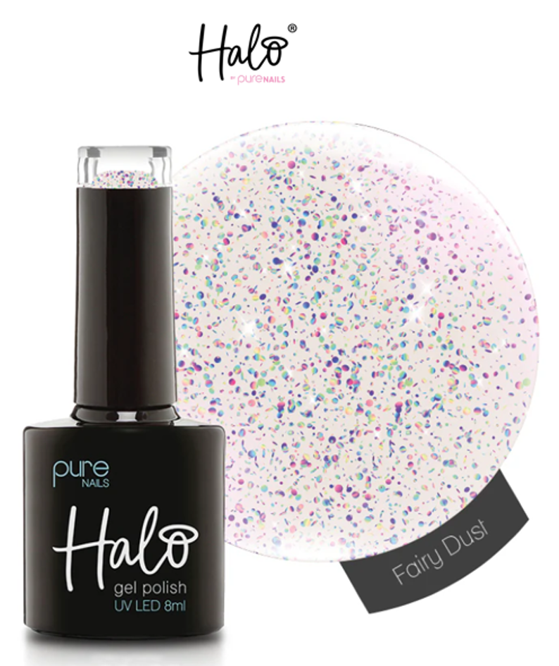 HALO FAIRY DUST GLITTER TOP COAT - 8ML