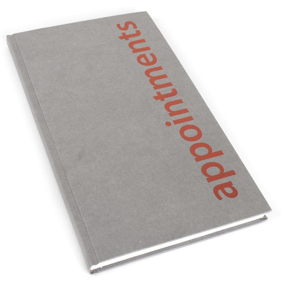 3 COLUMN APPT BOOK - GREY