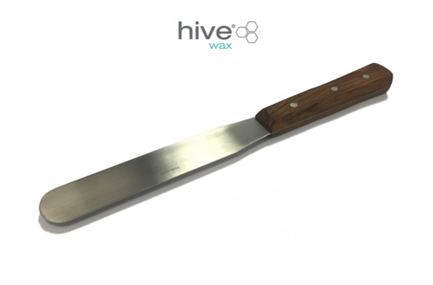HIVE METAL SPATULA WITH WOODEN HANDLE