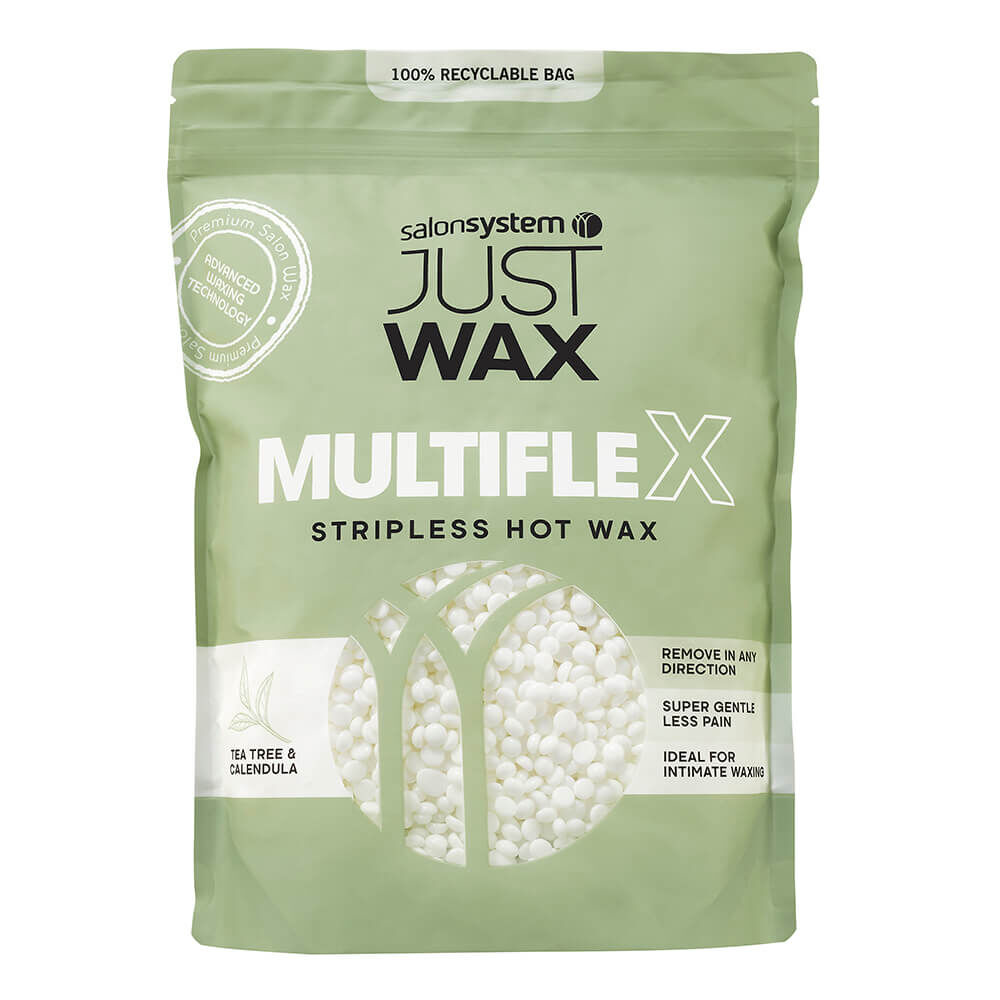 SALON SYSTEM JUST WAX MULTIFLEX TEA TREE & CALENDULA STRIPLESS HOT WAX BEADS - 700g