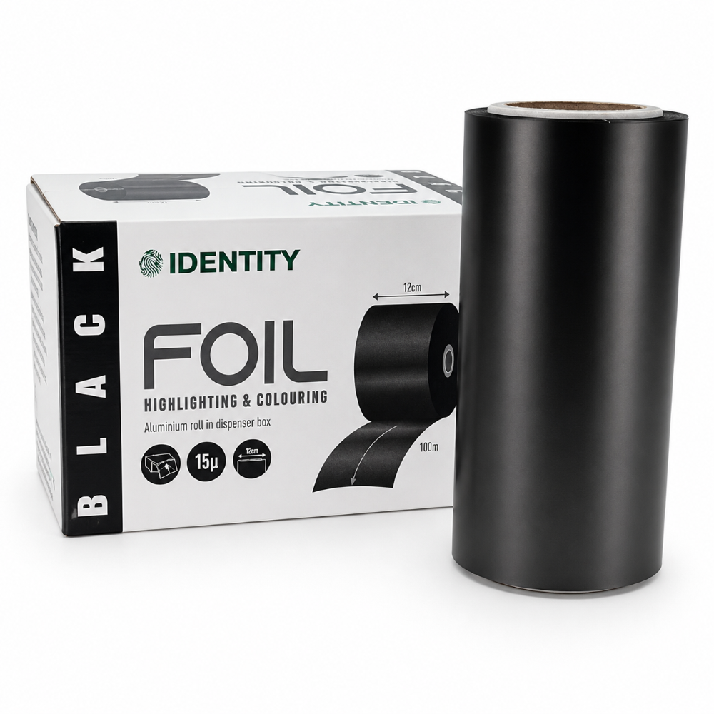 IDENTITY EXTRA WIDE FOIL 12CM X 100M - MATTE BLACK - Image 2