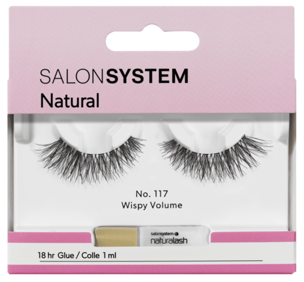 SALON SYSTEM NATURAL STRIP LASH - No.117 WISPY VOLUME