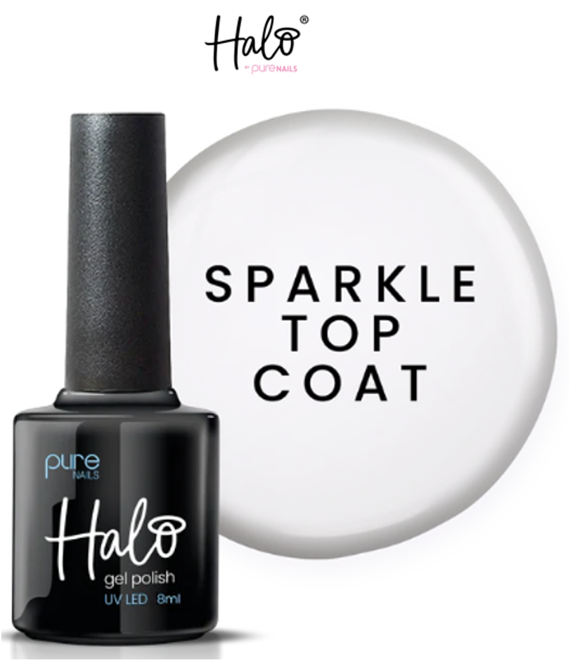 HALO SPARKLE TOP COAT NON WIPE - 8ML