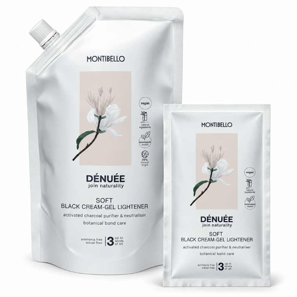 MONTIBELLO DÉNUÉE SOFT BLACK CREAM GEL AMMONIA FREE 3-LEVEL LIGHTENER