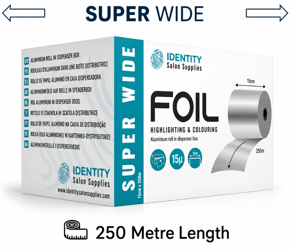 IDENTITY SUPER WIDE FOIL 15CM X 250M