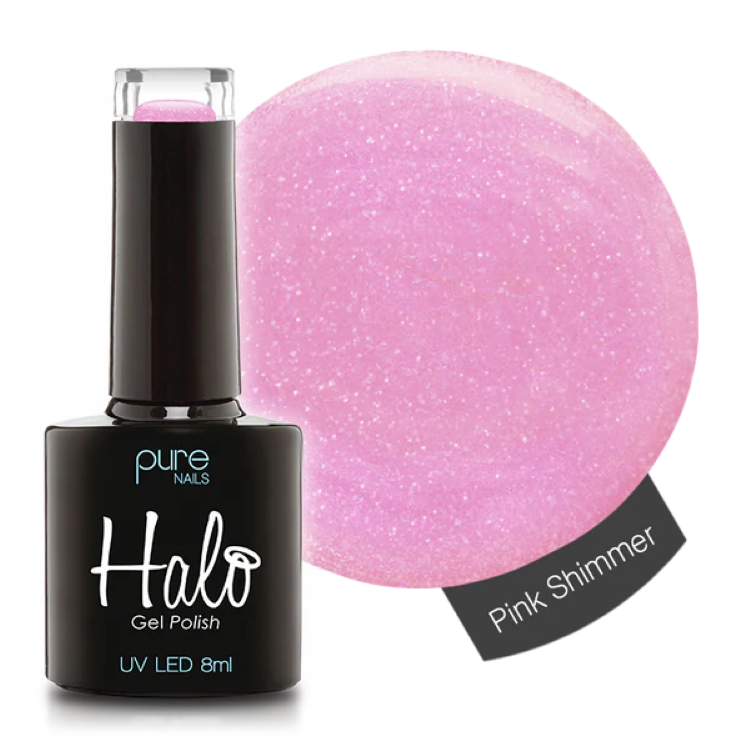 HALO GEL POLISH PINK SHIMMER - 8ML - HEMA FREE