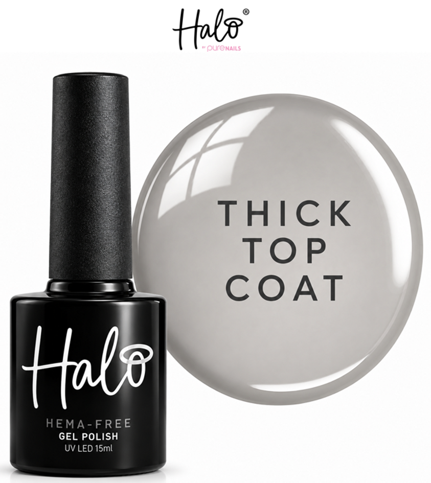 HALO THICK TOP COAT 15ML - HEMA FREE