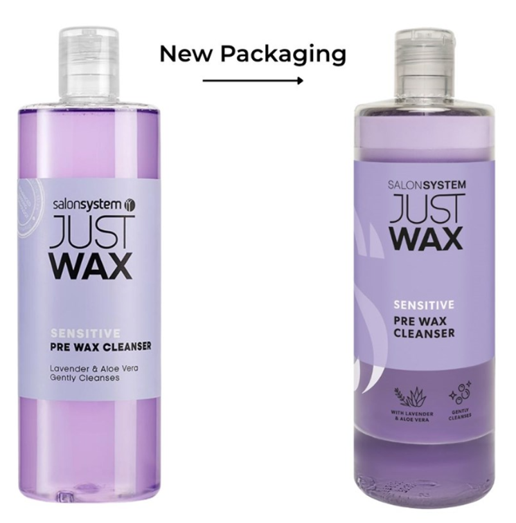 SALON SYSTEM JUST WAX SENSITIVE PRE WAX CLEANSER - 500ml - Image 2