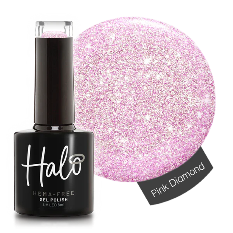HALO GEL POLISH PINK DIAMONDS - 8ML - HEMA FREE