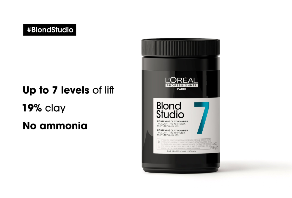 L'ORÉAL NO.7 BLOND STUDIO CLAY POWDER (WHITE) - Image 2