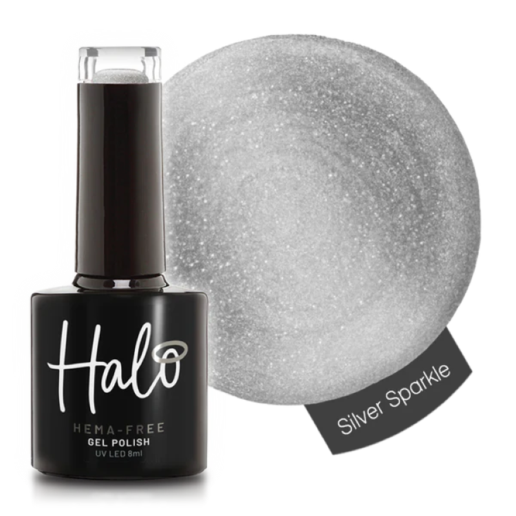 HALO GEL POLISH SILVER SPARKLE - 8ML - HEMA FREE