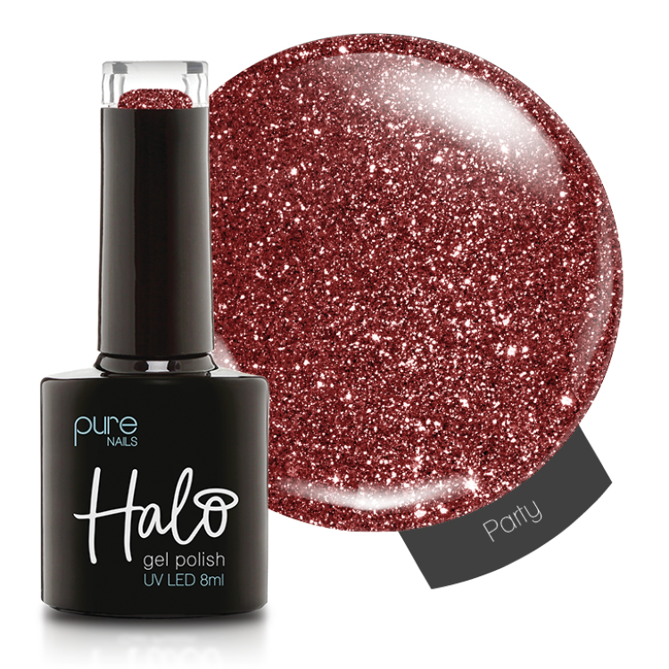 HALO GEL POLISH PARTY - 8ML (SPARKLE SEASON) - HEMA FREE