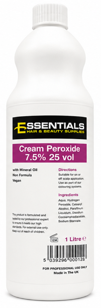 ESSENTIALS CREAM PEROXIDE 7.5% - 25 Vol 1 Litre