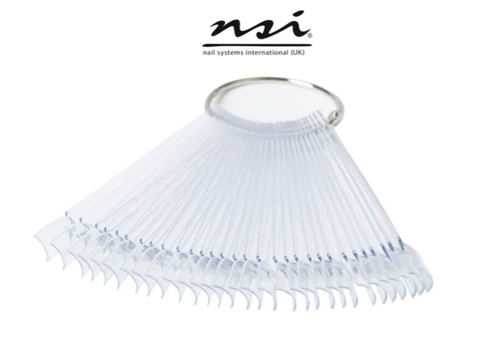NSI 30 PIECE NAIL ART FAN - CLEAR