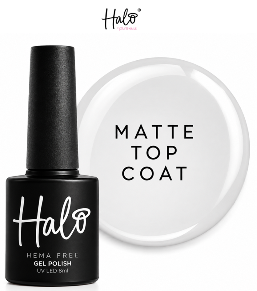 HALO MATTE TOP COAT 8ML - HEMA FREE