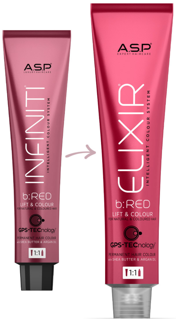 A.S.P ELIXIR (INFINITI) b:RED COLOUR SYSTEM - 100ml - Image 2