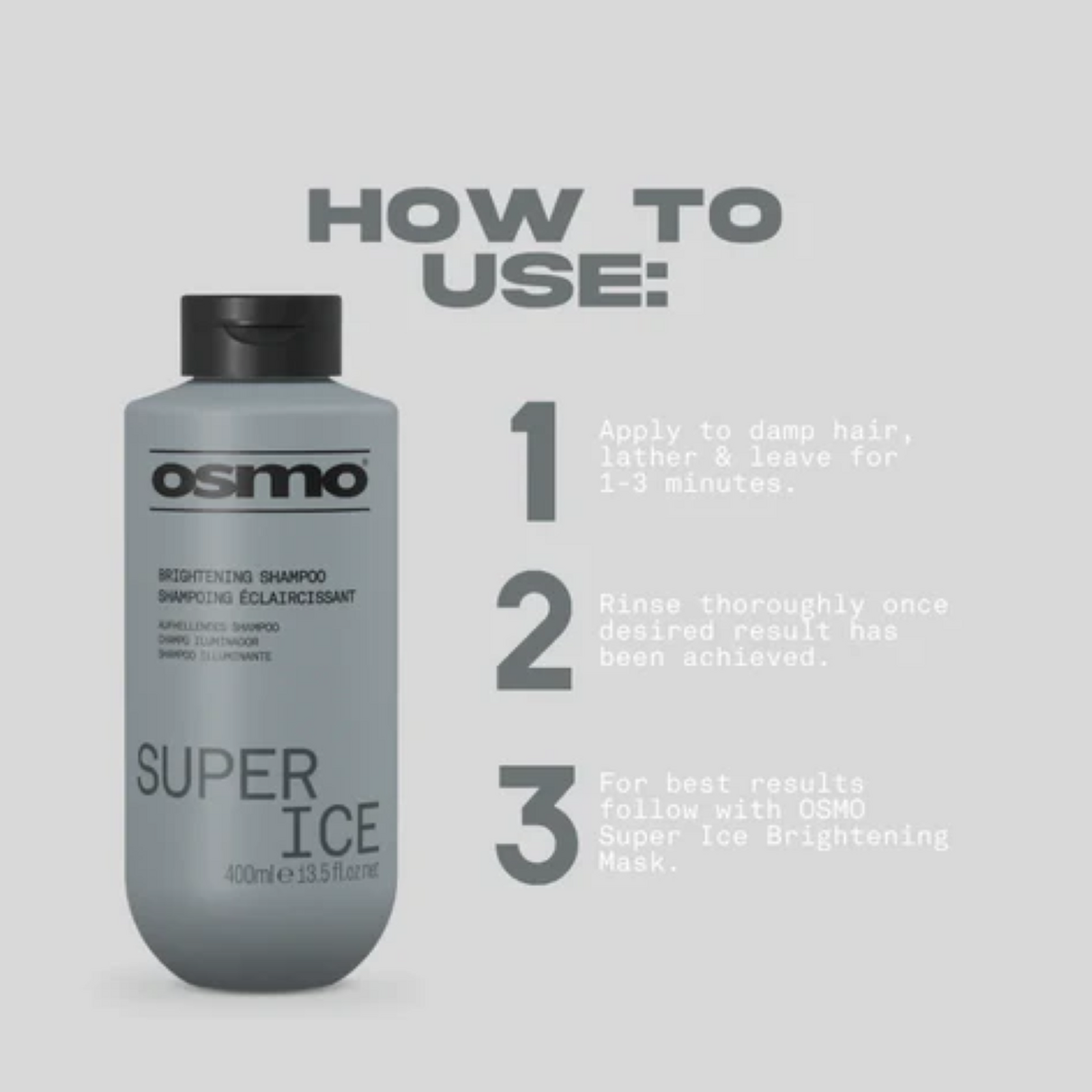 OSMO SUPER ICE BRIGHTENING SHAMPOO - Image 3