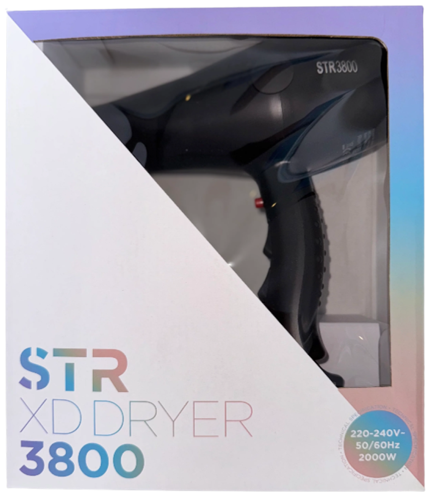 STR XD3800 MATTE BLACK DRYER
