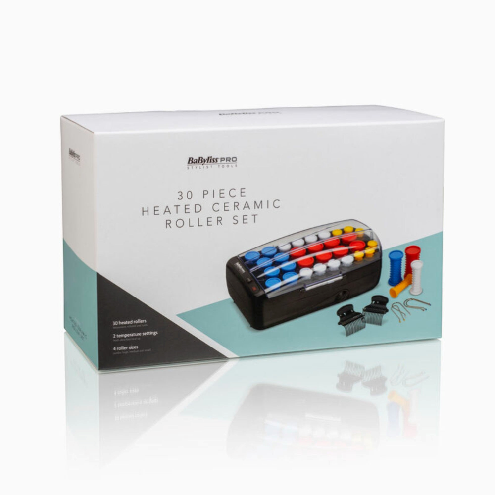 BABYLISS CERAMIC HEATED ROLLER SET (30 Piece)